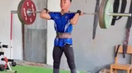 KEJURNAS - Salah satu lifter Kalsel yang akan bertanding di Kejurnas di Semarang. (Foto: Tommy Firdaus)