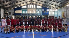 SELEKSI - Para peserta seleksi tim futsal Kalsel. (Foto: by Edy Sutanto)