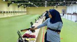 MEMBIDIK - Atlet para menembak Kalsel. (Foto: istimewa)