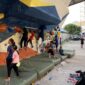 Bibit atlet panjat tebing Banjarmasin saat melakukan latihan dasar