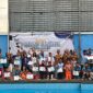 BERPRESTASI - Atlet loncat indah saat berfoto pada Kejuaraan Festival Loncat Indah 3 Cabor 2026. (Foto: MGS)
