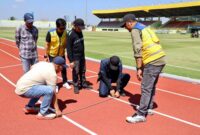 Lintas Atletik Stadion 17 Mei sudah rampung dan bisa digunakan untuk olahraga tersebut. Foto : istimewa