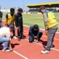Lintas Atletik Stadion 17 Mei sudah rampung dan bisa digunakan untuk olahraga tersebut. Foto : istimewa
